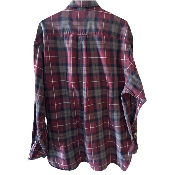 EUC Men's Nautica Button Down‎ Pocket Plaid L/S Soft Flannel Shirt Size XL - Picture 3 of 6
